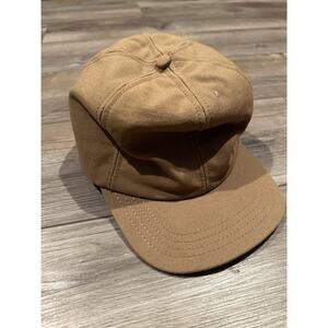 Vintage Thinsulate TanCanvas Cap with ear flaps Size MEDIUM Made In USA
